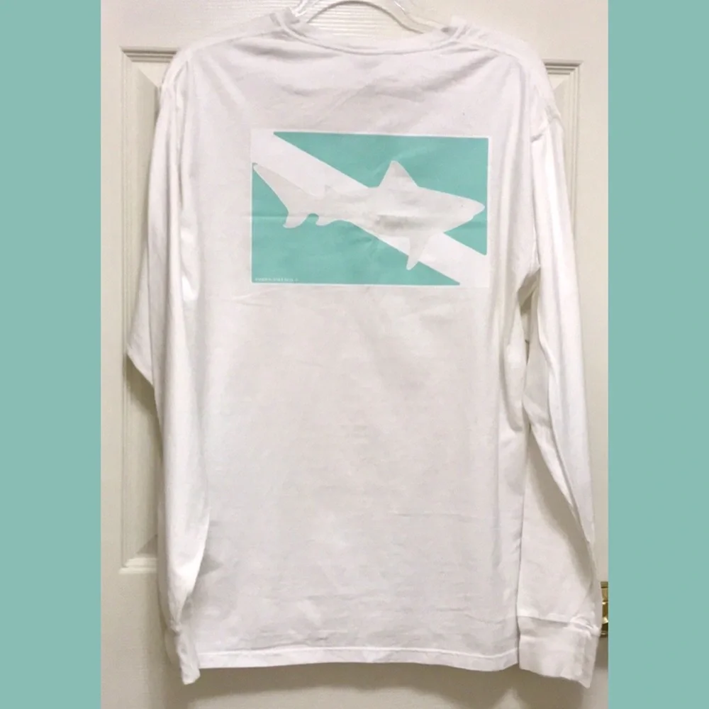 Fish Outa Flags long Sleeve Shark Tee